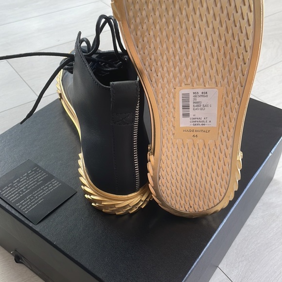 GIUSEPPE ZANOTTI SIZE 44 MENS BLABBER BLACK - Picture 5 of 8